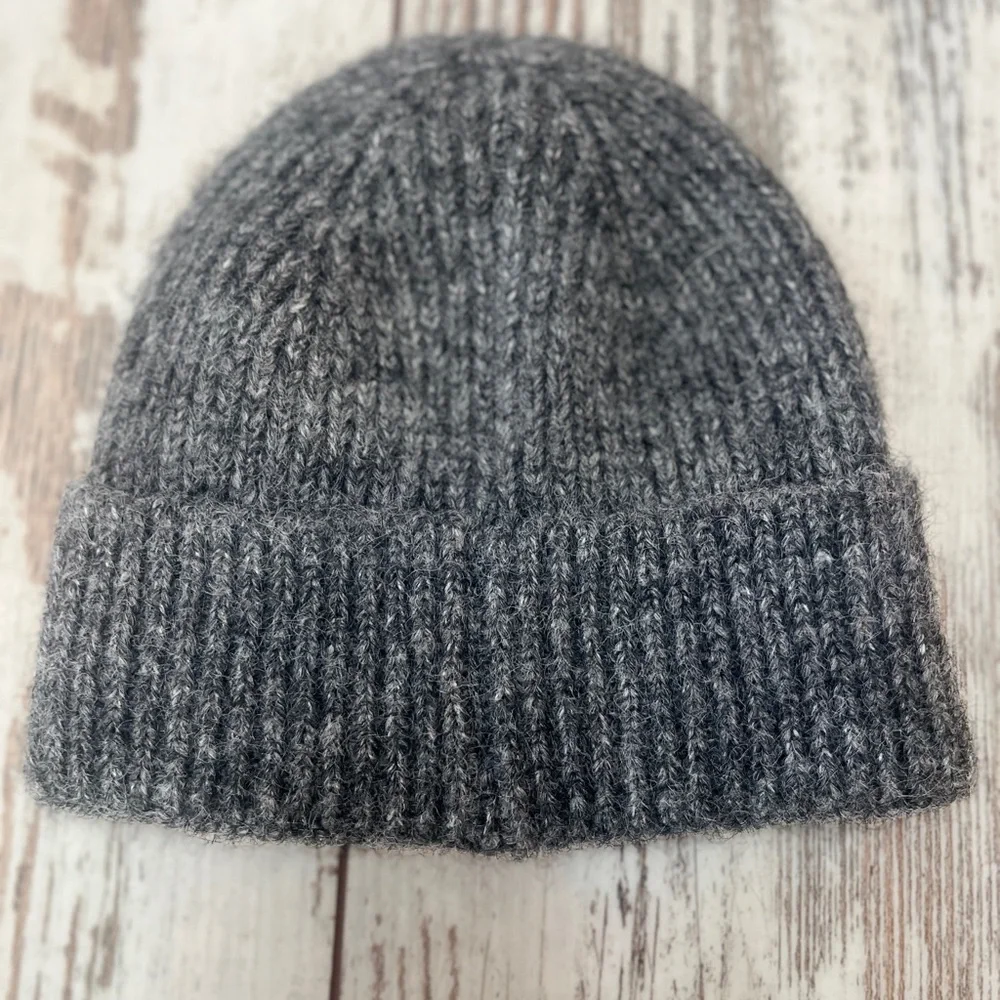 NWT The Drop Ribbed Knit Knot Beanie – Heather Gray, One Size - Picture 10 of 10
